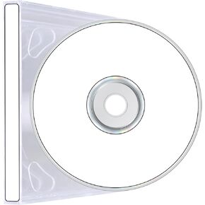 ملصقات أقراص CD/DVD القياسية المقاومة للتمزق من Mr-Label - طباعة نافثة للحبر/ليزر - لاصق دائم أبيض غير لامع - قطر. 4-5/8 بوصة على ورقة الحروف - 50 ملصق قرص 100 ملصق للعمود الفقري in Kuwait