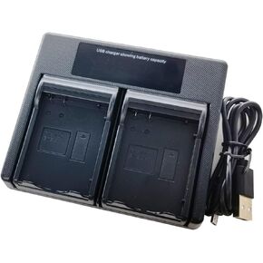 Dual USB Battery Charger for Nikon EN-EL14 EN-EL14a EN-EL14e D3100 D3200 D3300 D3400 D5100 D5200 D5300 D5500 DF Coolpix P7000 P7100 P7200 P7700 P7800 Camera