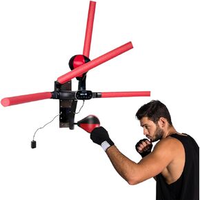 Smart Punching Bag with Stand, 4 Electric Reaction Bar 2 Mode Setting, Electronic Boxing Machine with 2 Speed Reflex Bag, Boxing Speed Trainer with Ball Wall Target