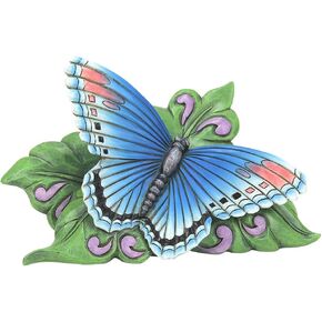 Enesco Jim Shore Heartwood Creek Mini Red Spot Purple Butterfly Figurine 3 Inch, Multicolor
