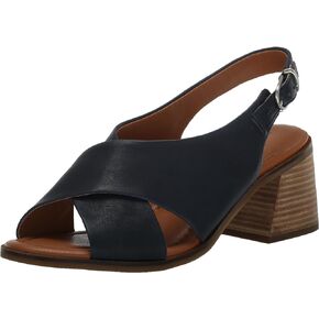 Lucky Brand Women's RHIDLEE Heeled Sandal, Navy Blazer, 9