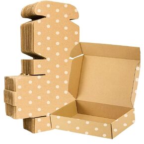 25 Pack Shipping Boxes Cardboard Boxes, 7.2 x 5.2 x 2 Inch Brown Corrugated Mailer Boxes for Packaging Small Business, Kraft Boxes for Shipping, Mailing and Storing
