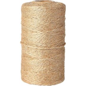 2mm Jute Twine,328 Feet Natural Jute Twine String for Crafts Gift Twine Durable Packing String Gift Wrapping Twine