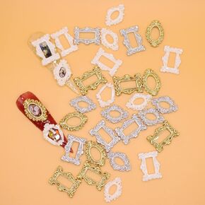 50 قطعة مسمار الفن مختلط الراتنج الديكور إطار الأشكال مختلطة عشوائيا في حقيبة واحدة لتقوم بها بنفسك الحرفية ديكو منزل صغير لتقوم بها بنفسك Deco10324 in Kuwait