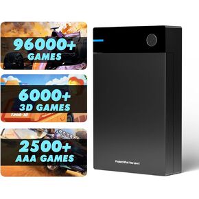 Kinhank 12tb Retro Game Hard Drive Disk with 96000+ Games, Retro Game Consoles Compatible with 400+ Emulators, Portable Game Hard Drive Disk Compatible with Win 7/8/10/11