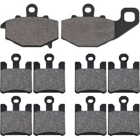 Road Passion Front and Rear Brake Pads Replacement For Kawasaki ZX10R Ninja 1000 2004-2007/ Ninja ZX6R ZX636 2003-2006 / ZX6RR ZX600 2003-2006