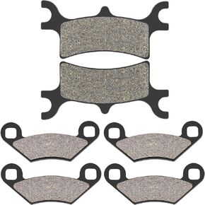 Road Passion Front & Rear Carbon Fiber Brake Pads for POLARIS 800 Sportsman EFI 2005 2006 2007 / Sportsman 800(EFI Intl/HO) 2007-2011/500 Scrambler 2x4 2007 2008 / Scrambler 500 4x4 2005-2012
