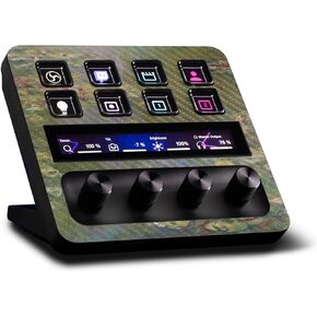 MightySkins Carbon Fiber Skin Compatible with Elgato Stream Deck + Water Lilies | Protective, Durable Textured Carbon Fiber Finish | Easy to Apply | Made in The USA