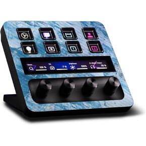 MightySkins Carbon Fiber Skin Compatible with Elgato Stream Deck + Winter Rock | Protective, Durable Textured Carbon Fiber Finish | Easy to Apply | Made in The USA