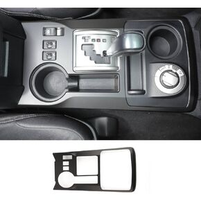 Voodola لسيارة Toyota 4Runner Gear Shift غطاء لوحة مركزية لوحدة التحكم الداخلية لسيارة Toyota 4Runner SUV 2010-2023 (أسود مطفي، قطعة واحدة، ABS)