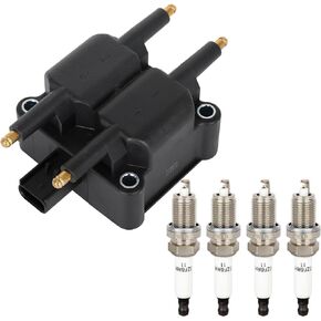 ECCPP UF403 1 ignition coils wilth 4 iridium Spark Plugs,for Chrysler PT Cruiser 2.4L 2001 2002 2003 UF403 5C1089 UF-410