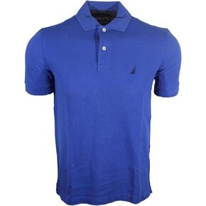 Nautica Men Classic Fit Polo Pique T-Shirt (X-Large, Royal Blue (Navy Logo))