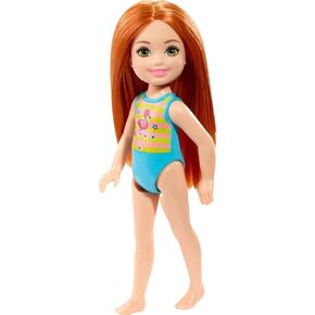 Barbie Club Chelsea Beach Doll, Flamingo Bathing Suit