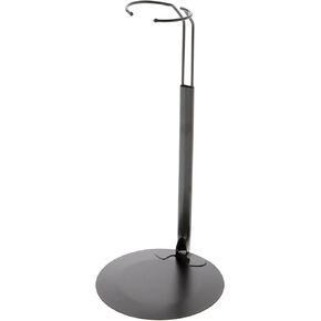 Plymor DSP-10W White Adjustable Doll Stand, fits 16, 17, 18, 19, 20, 21, 22, 23, and 24 inch Dolls or Action Figures, Waist is 2.5 to 3.5 inches Wide, 7 to 9 inches Around