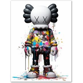 Rtriel Graffiti Wall art Sneakers Poster for Teen Boys Room Sports Shoe Gym Wall Decor 12x12 Inches