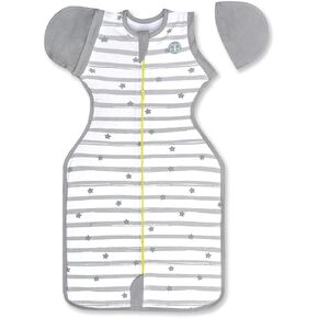 bblüv - Sleëp - Transition Zipper Swaddle Sack with Removable Sleeves -Arms Up Swaddle for Newborns and Infants - Large