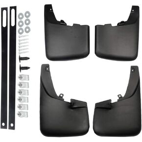 A-Premium Set of 4PCS Mud Flaps Splash Guards Mudguards Mudflaps with Hardware Kits Compatible with Ford F-250 F-350 F-450 F-550 Super Duty, 2011-2016, Pickup, (W/o Fender Flares), Front and Rear