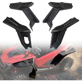 XXL Extended Fender Flares Compatible with 2020-2024 Polaris RZR PRO XP/XP 4; RZR PRO R/Turbo R Accessories Front & Rear Extensions Full Coverage Mud Flaps Mud Guards Replacement for 2884685