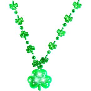 قلادة البرسيم لعيد القديس باتريك من خرز شامروك الأخضر، إكسسوارات يوم القديس باتريك بالجملة لتفضلات الحفلات in Kuwait