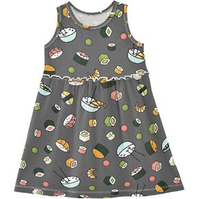 Summer Girl Dresses Sleeveless Cotton Dress Baby Toddler Girl Outfits Girls Clothes Size 2t-8Y