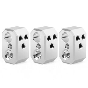 Prusa MK4 Prusa XL Nextruder Aluminum Heater Block(3Pcs) High Temperature Resistance Reduced Heat Loss Project Nextruder Hotend Heating, 3D Printer Accessories