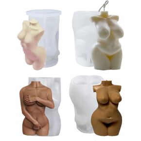 3D Hugging Abstract Human Body Scented Candle Silicone Mold DIY Embracing Couples Mother and Child Fondant Cake Handmade Soap Plaster Epoxy Resin Mould for Anniversary Valentine's Day Gift