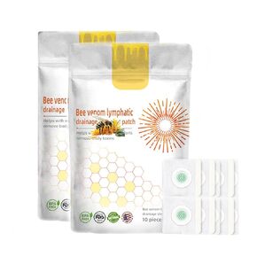 Bee Venom Lymphatic Drainage Patch, Bee Venom Patches for Women & Men（2 packs）