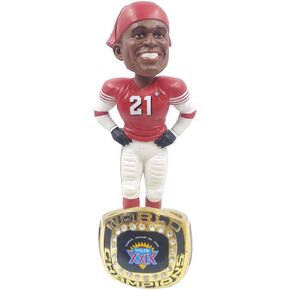 Deion Sanders (San Francisco 49ers) Championship Ring Base Exclusive Bobblehead
