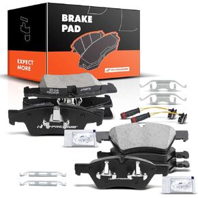 A-Premium Front & Rear Ceramic Disc Brake Pads Set Compatible with Select Mercedes-Benz Models - GL320 2007-2009, G55 AMG, GL350, GL450, GL550, ML320, ML350, ML450, ML500, ML550, R320, R350, R500