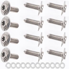 12 Pcs/for BMW M5 x 14/14.5/17.5/20, Motorcycle Shell Stainless Steel Screws Bolt Kit, R1200GS LC ADV R1250GS R1200RT S1000XR RR S1000R R1250 F750GS F850GS F900R (Silver / 12Pcs, M5 x 14.5)