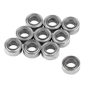 Hilitand 10pcs MR63ZZ Mini Ball Bearings, Double Shielded Ball Bearings for 3D Printer Model Making 3x6x2.5mm
