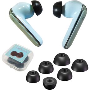 Foam Ear Tips for Anker Soundcore Earbud Tips Replacement for Soundcore Life P3 P2 A1 A2 NC Earbuds LMS Black