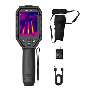 HF256 Thermal Imaging Camera, 256 x 192 IR Resolution, Super Resolution 320 x 240 Therma Camera, 3.2" LCD Screen, 25 Hz Frame Rate, High/Low-Temperature Alarm, 16 GB Storage Infrared Camera