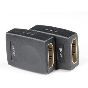 HDMI Coupler HDMI Female to Female Connector 4K HDMI to HDMI Adapter 2 Pack,3D 4K HDMI Extender Compatible with HDTV Roku TV Stick Chromecast Nintendo Switch Xbox One Playstation PS4 Laptop PC