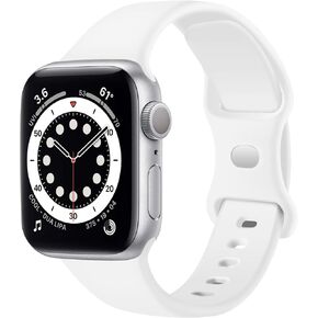 Sport Bands Compatible with Apple Watch Band 38mm 40mm 41mm 42mm 44mm 45mm, Soft Silicone Waterproof Strap Compatible with iWatch Series Ultra 8 7 6 5 4 3 2 1 SE Women Men