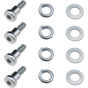 4 Sets Rear Wheel Bolt Screw Kit Compatible with Xiaomi M365 1S Essential Pro/Pro 2 Model 3 Electric Scooters Replacement Accessories Silver