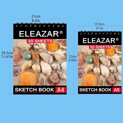 4 sketchbooks (including A4 * 2 books, A5 * 2 books) sketch paper sketchbook, children's sketchbook, blank book, sketchbook, art drawing, student sketchbook, sketchbook in Kuwait