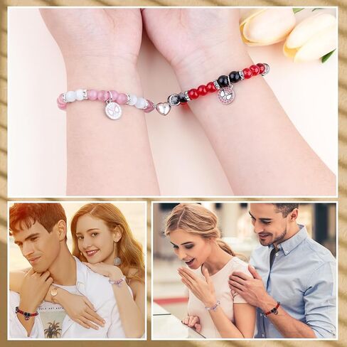 Couples/Friendship Matching Bracelets,Bat/Spider/kitty Bracelets Set, Valentine's Day Birthday Jewelry Gifts for Gf and Bf Soulmate, Matching Gifts for Husband&Wife Son&Daughters BFF (Spider Spider) in Kuwait