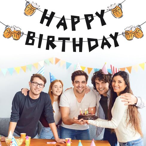 لافتة عيد ميلاد سعيد، لافتة عيد ميلاد من اللباد، لافتة عيد ميلاد سوداء مع أكواب البيرة، زينة عيد ميلاد سعيد للرجال والنساء، لافتة عيد ميلاد سعيد مثبتة مسبقًا in Saudi Arabia