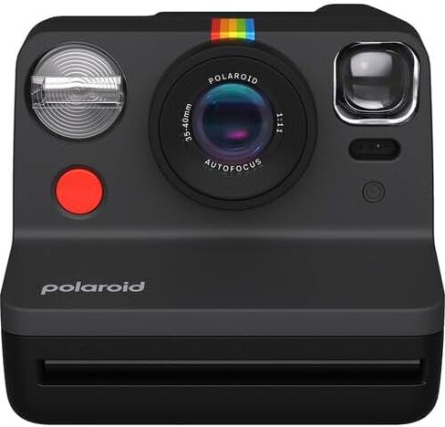 Polaroid Now 2nd Generation I-Type Instant Film Camera (Red) Bundle with Polaroid Color Film for I-Type x2, and Camera Lens Cloth (4 Items) (Black) in Saudi Arabia