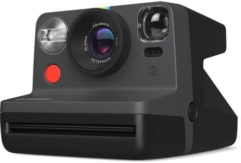 Polaroid Now 2nd Generation I-Type Instant Film Camera (Red) Bundle with Polaroid Color Film for I-Type x2, and Camera Lens Cloth (4 Items) (Black) in Saudi Arabia