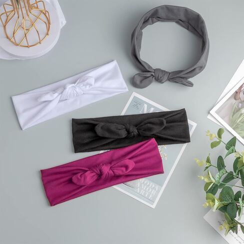 DRESHOW 8 Pack Sweat Bands Headbands for Women Workout Non-Slip Stretchy Fashion HairBand Curly Hair Headband Soft Hair Accessories for Sports Running Athletic Yoga in Saudi Arabia