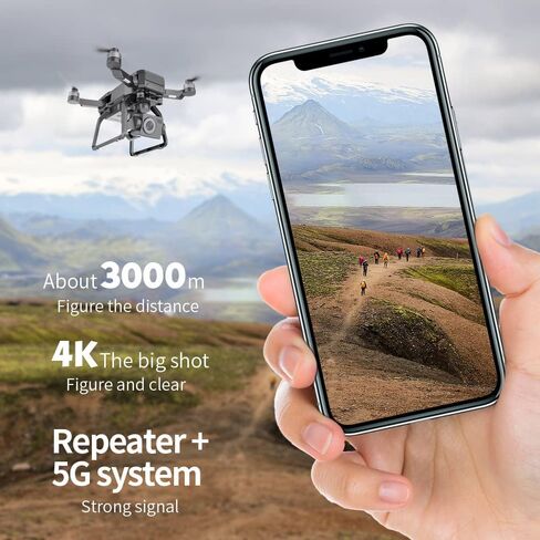 SJRC F7 PRO GPS Drone 4K Dual HD Camera 3-Axis Gimbal Professional Aerial Photography 3KM Brushless Quadcopter VS F11 4K Pro (One Battery) in Saudi Arabia