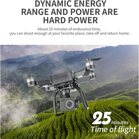 SJRC F7 PRO GPS Drone 4K Dual HD Camera 3-Axis Gimbal Professional Aerial Photography 3KM Brushless Quadcopter VS F11 4K Pro (One Battery) in Saudi Arabia