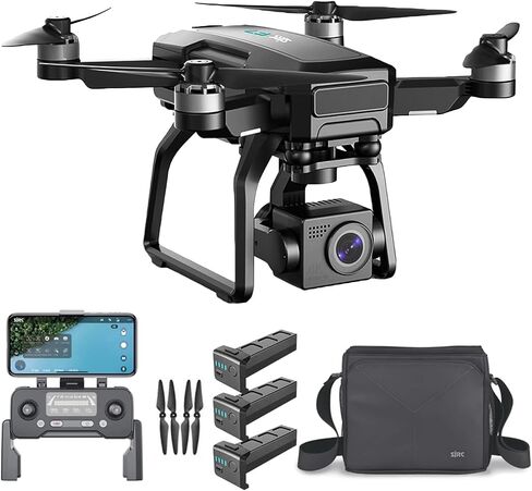SJRC F7 PRO GPS Drone 4K Dual HD Camera 3-Axis Gimbal Professional Aerial Photography 3KM Brushless Quadcopter VS F11 4K Pro (One Battery) in Saudi Arabia