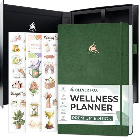 Clever Fox Wellness Planner Premium – Daily Lifestyle Journal to Support Health, Nutrition & Exercise – Healthy Living Journal with Meal, Exercise & Habit Trackers – Lasts 3 Months (Lavender) in Saudi Arabia