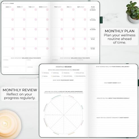 Clever Fox Wellness Planner Premium – Daily Lifestyle Journal to Support Health, Nutrition & Exercise – Healthy Living Journal with Meal, Exercise & Habit Trackers – Lasts 3 Months (Lavender) in Saudi Arabia