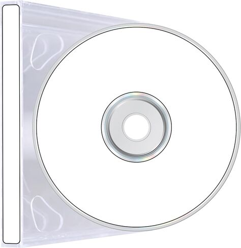 ملصقات أقراص CD/DVD القياسية المقاومة للتمزق من Mr-Label - طباعة نافثة للحبر/ليزر - لاصق دائم أبيض غير لامع - قطر. 4-5/8 بوصة على ورقة الحروف - 50 ملصق قرص 100 ملصق للعمود الفقري in Kuwait