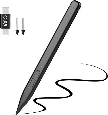 قلم TiMOVO Stylus لجهاز Microsoft Surface، قلم مغناطيسي رفيع 2 لجهاز Surface Pro 9/8/7+/7/6/5/4/3/X، Surface 3، Go 3/2/1، Book 3/2/1، كمبيوتر محمول 3/2/1، ستوديو 2+/2/1، قلم HP Stylus، قلم HP Envy X360 4096 ضغط in Kuwait