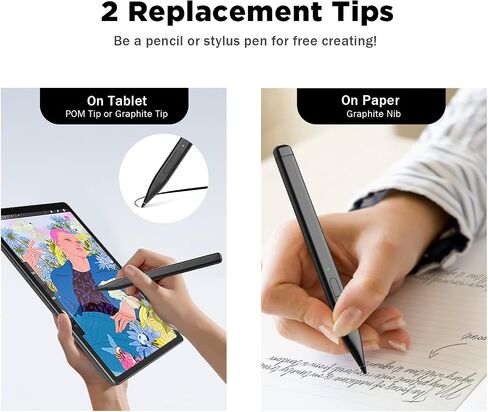 قلم TiMOVO Stylus لجهاز Microsoft Surface، قلم مغناطيسي رفيع 2 لجهاز Surface Pro 9/8/7+/7/6/5/4/3/X، Surface 3، Go 3/2/1، Book 3/2/1، كمبيوتر محمول 3/2/1، ستوديو 2+/2/1، قلم HP Stylus، قلم HP Envy X360 4096 ضغط in Kuwait